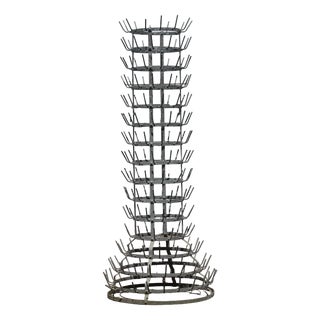 Metal Rack with Hooks, 1970s For Sale