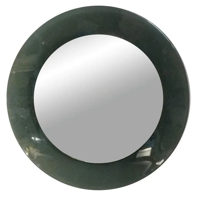 Round Wall Mirror from Cristal Labor, Italy, 1960s For Sale - Image 6 of 6