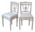 Pair of Swedish Gustavian Period Dining Chairs, Late 18th Century For Sale