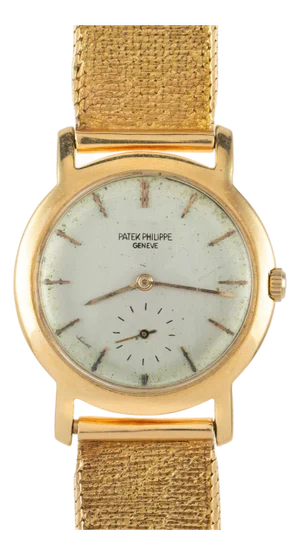 Patek Philippe Geneve Vintage 2506 Manual 18k Gold Mesh Bracelet Watch