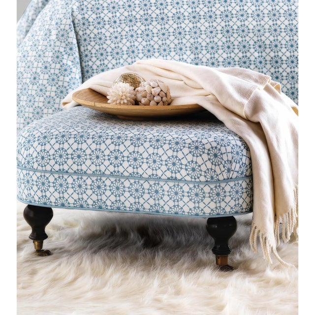 Contemporary Square Small Ottoman For Sale - Image 3 of 3