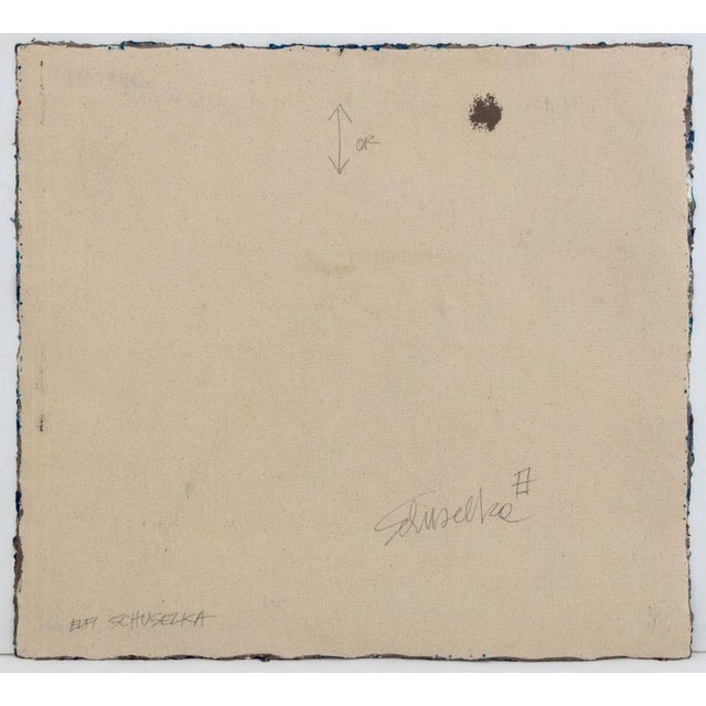 Elfi Schuselka Abstract Composition Oil on Canvas For Sale - Image 4 of 6