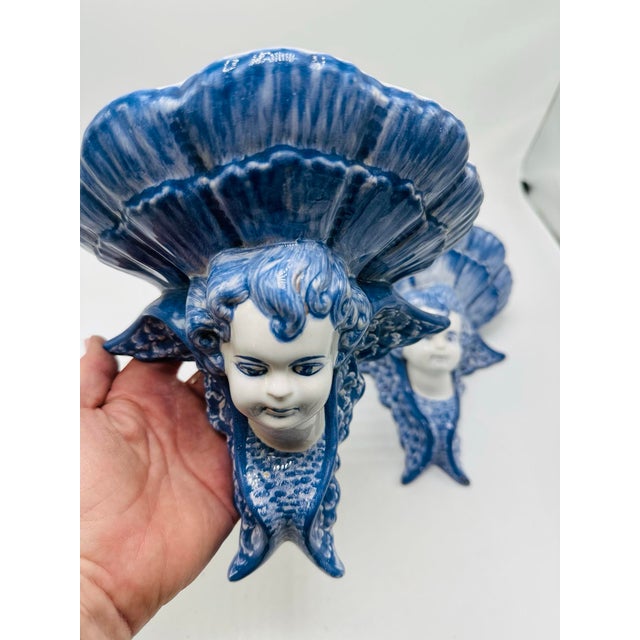 Decorative Ceramic Wall Brackets For Sale - Image 4 of 7