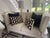 2020s Pair of Chocolate Brown Ikat Pillows For Sale - Image 5 of 5