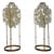 Vintage Metal Floor Lamp with Shell Discs by Verner Panton For Sale