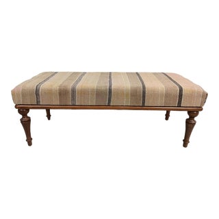 Turkish Kilim Rug Upholstered Bench For Sale