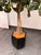 Faux Fiddle Leaf Fig Tree + Tapered Black Planter For Sale - Image 10 of 12