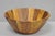 Vintage Bill.F Bf Mid Century Modern Acacia Wood Salad Fruit Bowl For Sale - Image 10 of 11