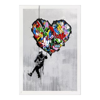 Martin Whatson, Cracked (Framed, Large Hand Signed Screen Print), 2022 For Sale