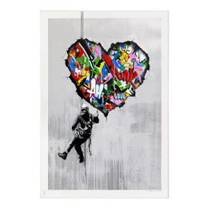 Martin Whatson, Cracked (Framed, Large Hand Signed Screen Print), 2022