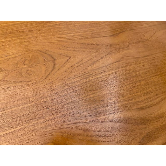 Vintage Space Age Tulip Table in Wood For Sale - Image 11 of 15
