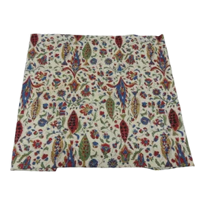 Red and Green Printed Cotton Fabric