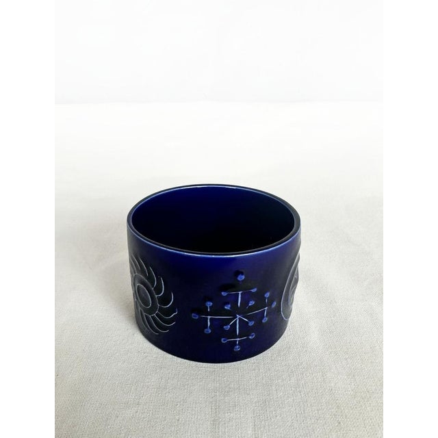 Vintage Portmeirion Totem Coffee Service in Deep Blue Ceramic by Susan Williams-Ellis, 1966, Set of 15 For Sale - Image 17 of 18