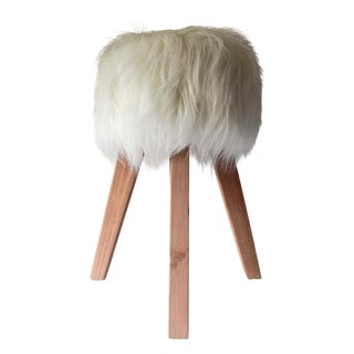 Faux Fur Stool For Sale
