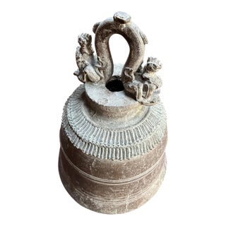 Antique Burmese Mandalay Buddhist Temple Bell For Sale