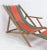 French Beech & Fabric Folding Deck Chair For Sale - Image 6 of 10