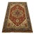 Heriz Rug 4′ X 6′ Red Wool Tribal Hand-Knotted Oriental Carpet For Sale
