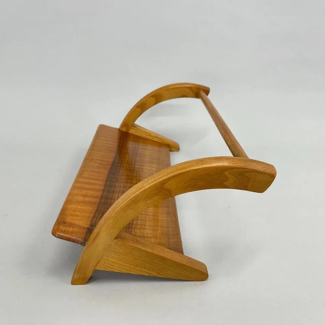 1970s Book Stand Shelf attributed to Uluv, Czechoslovakia, 1970s For Sale - Image 5 of 8