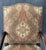 Gold Late 20th Century Traditional High-Back Upholstered Arm Chair For Sale - Image 8 of 10