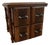Antique Oak Countertop Sewing Cabinet With Applied Burled Wood Drawer Fronts For Sale