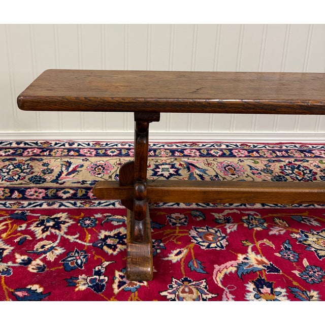 Brown Antique French Farmhouse Bench Banquette Seating Window Seat c.1920s-30 For Sale - Image 8 of 17