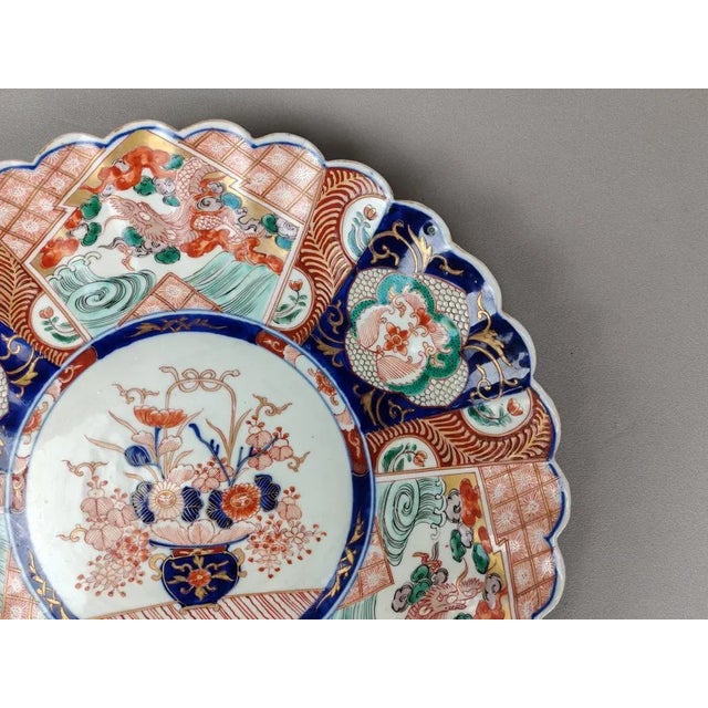 Antique Japanese Imari Plate For Sale - Image 4 of 14