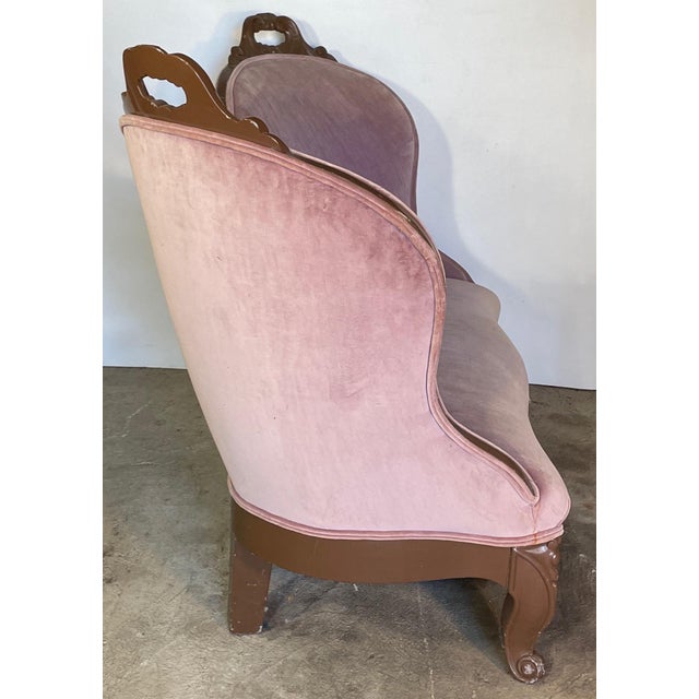 Victorian 1880s Victorian Loveseat for Reupholstering For Sale - Image 3 of 8