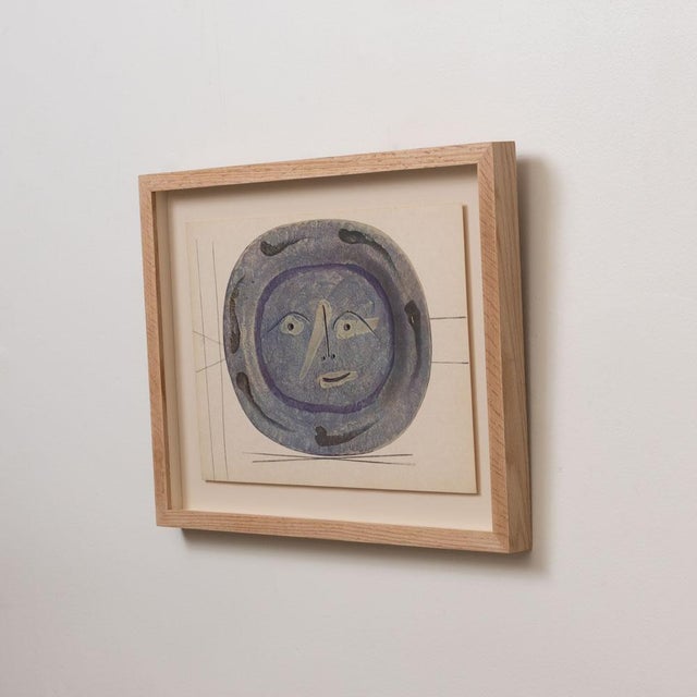 Abstract 1948 Framed Lithographic Plate, Céramiques De Picasso For Sale - Image 3 of 7