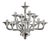 Transparent Murano Glass Chandelier by Simoeng For Sale