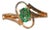 The Mango Tree: Natural Emerald Ring in Yellow Gold For Sale