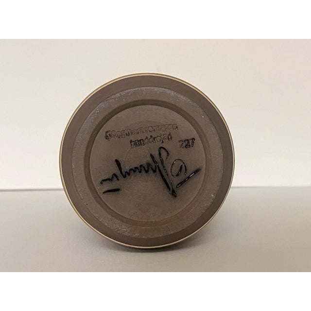 Ceramic Mid-Century Modern Ceramic Vase, Scandinavian Studio Pottery, Sweden 1960s, Tomas Anagrius For Sale - Image 7 of 7