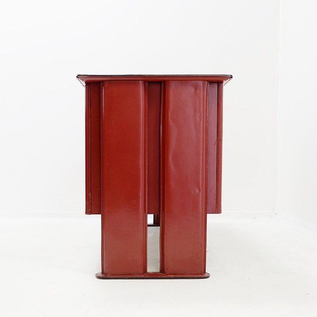Leather Sideboard attributed to De Couro, Brazil, 1980s For Sale - Image 6 of 16