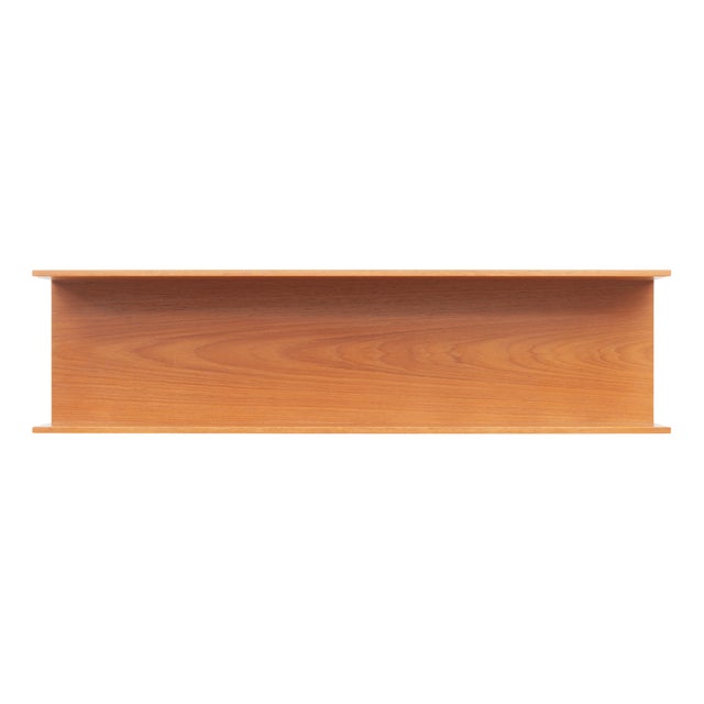 Cherry Wood Wall Shelf by Walter Wirz for Wilhelm Renz, 1960s For Sale