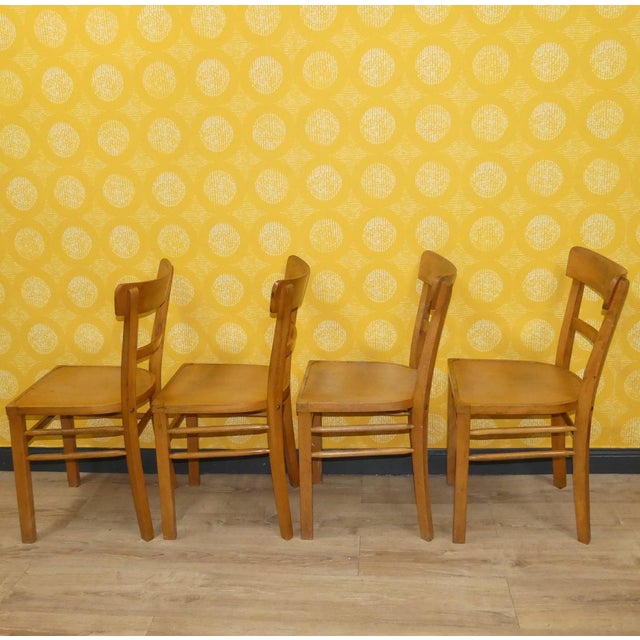 Vintage Kitchen Chairs in Wood, Set of 4 For Sale - Image 6 of 11