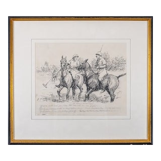 "What on Earth Made You Play That Ball Into Our Own Goal?" Pen & Ink Drawing by George Denholm Armour For Sale