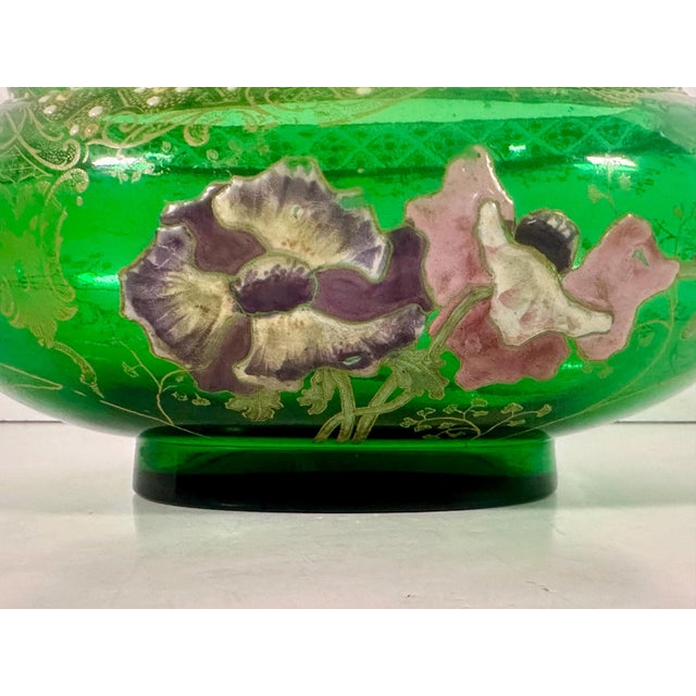 Legras Mont Joye Enameled Art Glass Vase, c. 1900 For Sale - Image 4 of 10