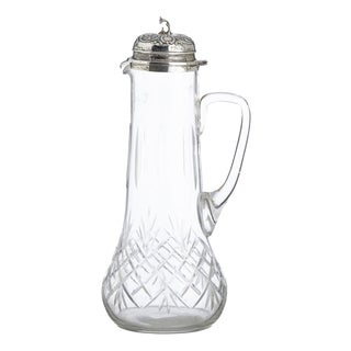 Mug with Silver and Faceted Glass For Sale