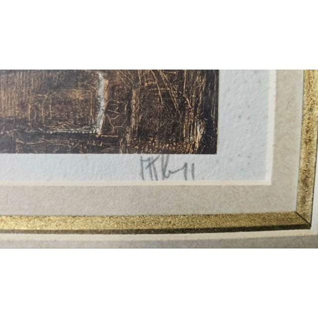 Lithograph, Alan Kleinmann, 1960s-1990s, dimensions: height 33.5 cm, width 38.5 cm, depth 2.4 cm, frame 4.7 cm, dimensions...