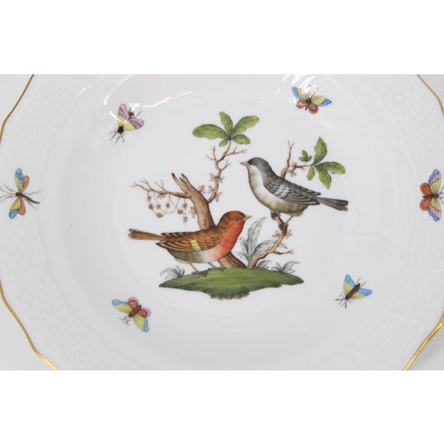 2000 - 2009 Herend Rothchild Bird Rimmed Soup Bowl For Sale - Image 5 of 5