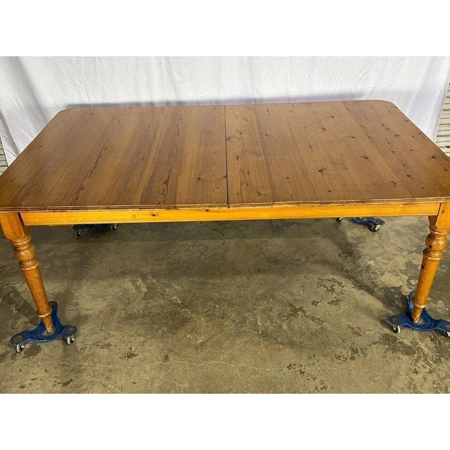 Farmhouse Antique French Pine Farmhouse Table For Sale - Image 3 of 9