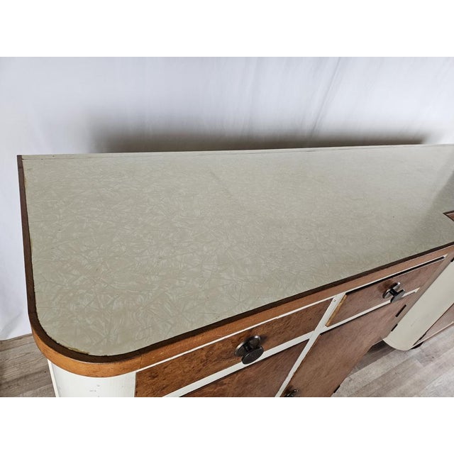 Vintage Kitchen Sideboard in Fir and Ant with Doors and Drawers, 1950 For Sale - Image 4 of 18