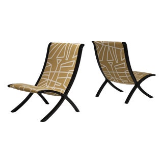 AX Easy Chairs by Peter Hvidt and Orla Mølgaard Nielsen for Fritz Hansen, 1970s, Set of 2 For Sale