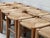 Classic Ticino stools in solid wood with a square frame and slightly tapered legs. The seats are traditionally handwoven...