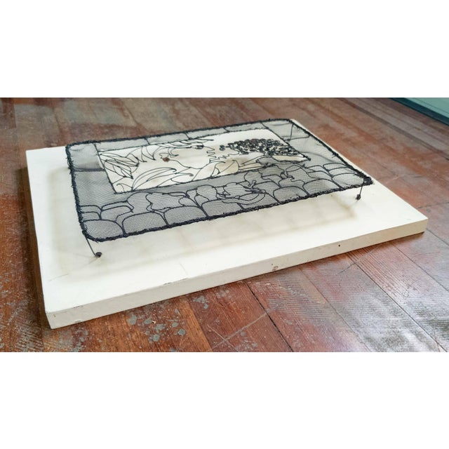 1990's Contemporary Folk Art Wire Art Sculpture by Dick Crenson For Sale - Image 10 of 13
