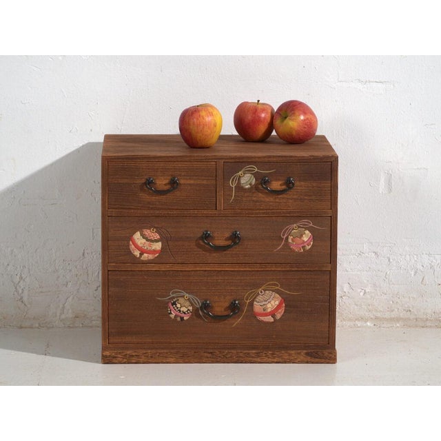 Small Japanese Paulownia Drawer Cabinet For Sale - Image 11 of 12