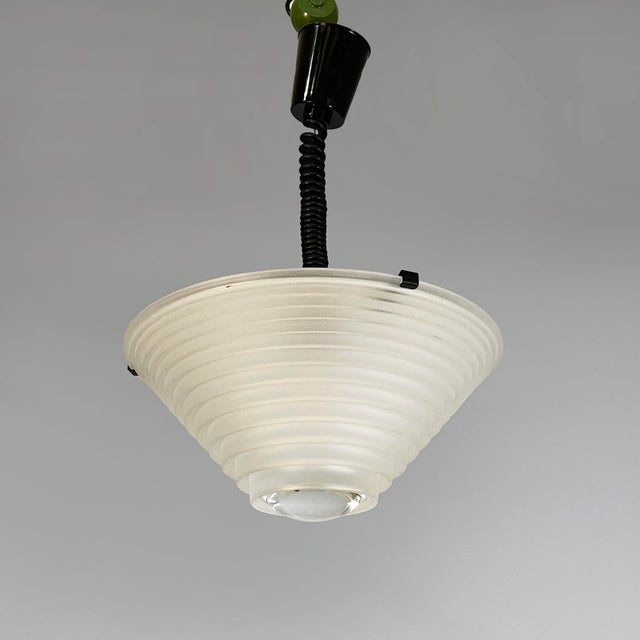 Italian Modern Egina Pendant in Glass by Angelo Mangiarotti for Artemide, 1970s For Sale - Image 15 of 15