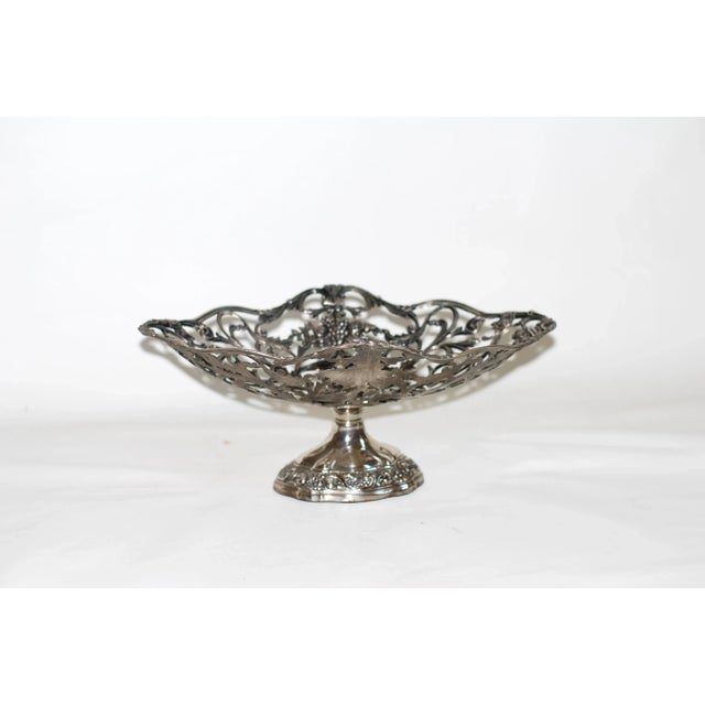 Silver Vintage French Silver-Plated Basket, 1960s For Sale - Image 8 of 8