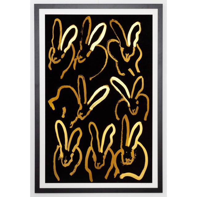 Gorgeous large scale print with gold acrylic handwork by Hunt Slonem. Limited edition of 15. Signed and numbered. Each...