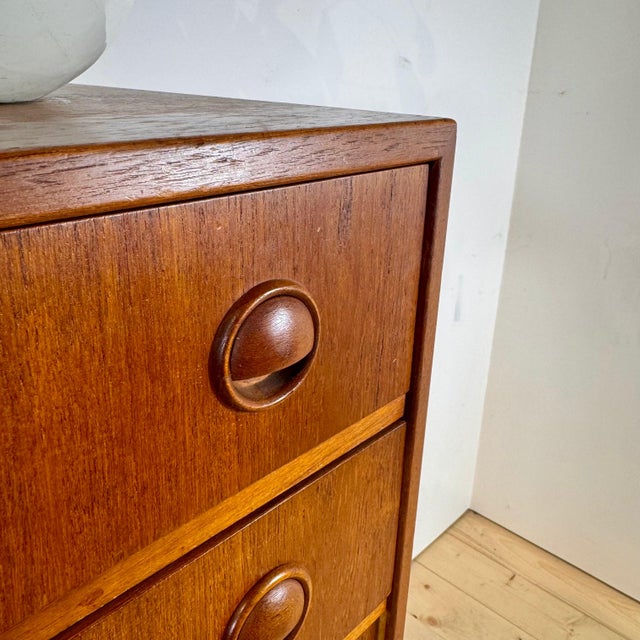 Wood Danish Teak Chest of Drawers, 1960s For Sale - Image 7 of 8