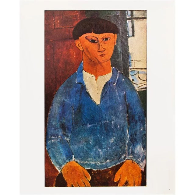 1940s 1940s After A. Modigliani "Painter Kisling", First Edition Swiss Full-Color Print For Sale - Image 5 of 5